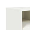 vidaXL Tv Cabinet White Steel Medium Tv Cabinet Rectangular