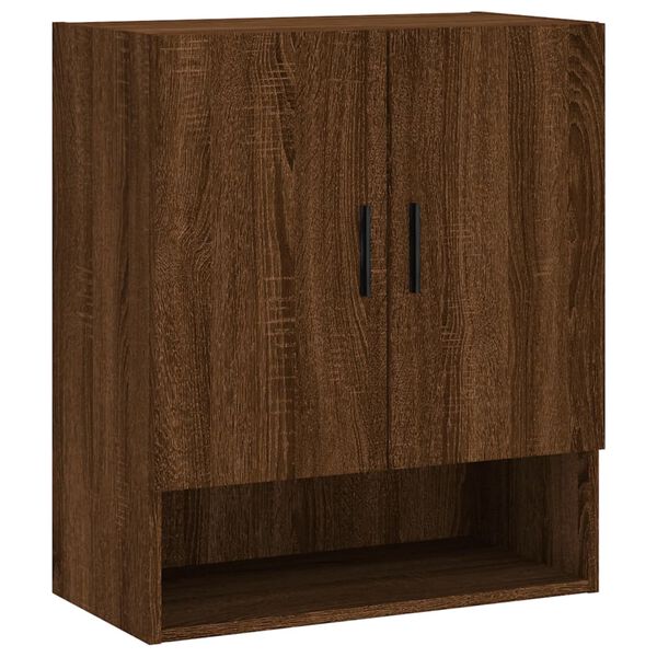 vidaXL Wall Cabinet Brown oak Engineered wood Medium Wall Cabinet