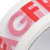 vidaXL Packaging Tape 12 pcs FRAGILE Printed White 1.89 " x 216.5 '