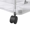 vidaXL Storage Trolley 2-Tier Transparent 14.6x11.0x17.1" Acrylic
