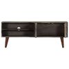 vidaXL TV Cabinet Grey with brown elements Solid rough mango wood