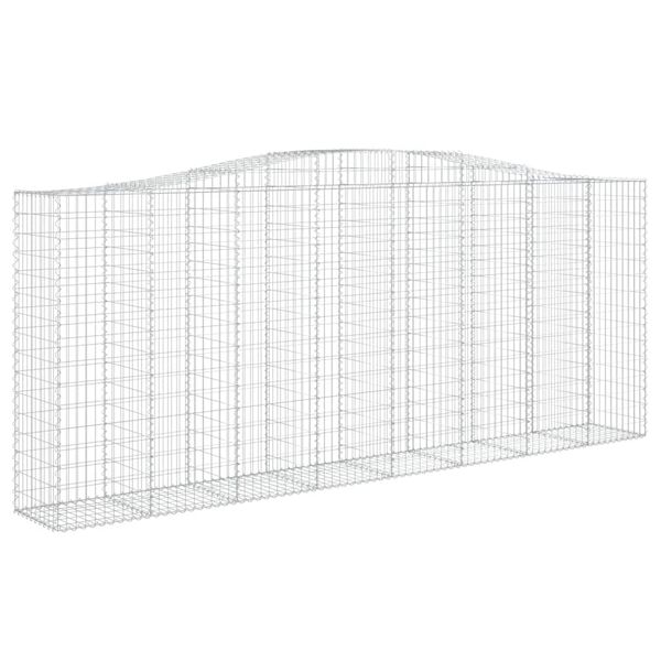 vidaXL Gabion Basket Silver Galvanized Iron Extra Large Durable
