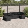 vidaXL Garden Sofa Set Black
