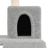 vidaXL Cat Tree Light Grey Engineered wood 32.3 in tall