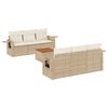 vidaXL Garden Sofa Set Beige