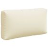 vidaXL Pallet Cushion Set of 3 Cream 100% polyester Large