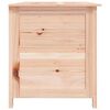 vidaXL Cushion Box Natural Wood Solid Fir Wood Large Cushion Box