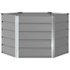 vidaXL Planter Light Grey 129 x 129 x 75 cm Steel