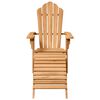 vidaXL Adirondack Chair 2 pcs Brown 137 x 77 x 95 cm Solid Teak Wood