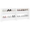 vidaXL Wall Shoe Cabinet 2 pcs White 31.5"x7.1"x23.6" Engineered Wood