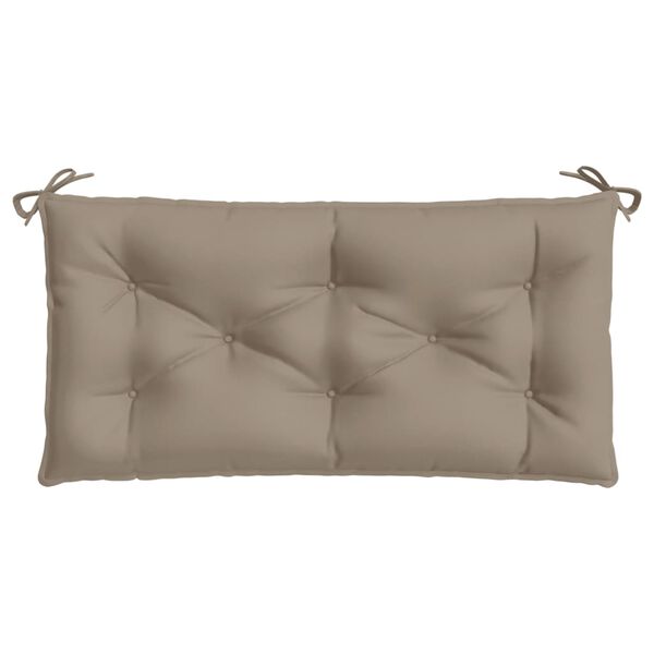 vidaXL Garden Bench Cushion Taupe Oxford fabric (100% polyester) Medium