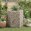 vidaXL Gabion Raised Bed Silver Galvanized Steel 39.4 x 35.4 x 39.4 in