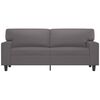 vidaXL 2-Seater Sofa Grey Faux Leather, Metal, Foam 55.1 in seat width