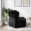 vidaXL Massage Recliner Chair Black Fabric (100% polyester), metal, plywood