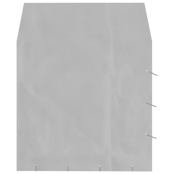 vidaXL Outdoor Dog Kennel Silver Galvanized steel Large