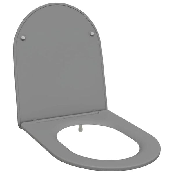 vidaXL Quick Release Toilet suitable for Seat Gray 44 x 36.4 x 3.4 cm