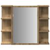 vidaXL Mirror Cabinet Artisan Oak Engineered Wood, Acrylic Medium