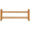 vidaXL Shoe Rack Solid Oak Wood Compact Shoe Rack Rectangular Rustic
