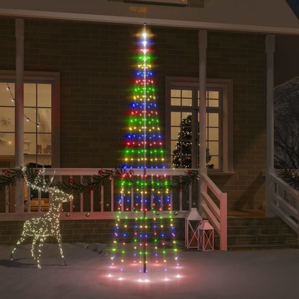 vidaXL Christmas Tree Multicolor Copper 118.1 in x 39.4 in