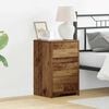 vidaXL Bedside Cabinet with Old wood 38 x 34 x 61 cm Engineered wood