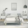vidaXL Bed Frame With Headboard Light grey