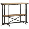 vidaXL Console Table Brown and black Rough mango wood, iron Medium