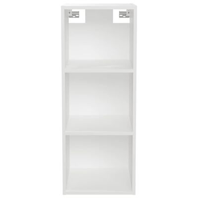 vidaXL Wall Cabinet White 13.6"x12.8"x35.4" Engineered Wood