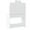 vidaXL Dressing Table White Engineered wood Medium Mirror