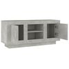vidaXL TV Cabinet Concrete Grey Engineered Wood Medium Doors