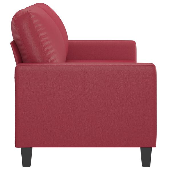 vidaXL 2-seater Sofa Wine Red