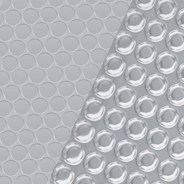 vidaXL Pool Cover Silver Polyethylene 216.1 x 107.9 in