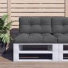 vidaXL Pallet Cushion Anthracite 100% polyester 27.6 x 15.7 x 4.7 in