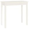 vidaXL Console Table White Solid pine wood 31.5 x 15.7 x 29.5 in Durable