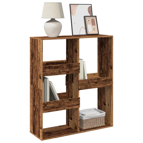 vidaXL Book Cabinet Old wood Engineered wood Medium Book Cabinet