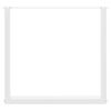 vidaXL Coffee Table Leg Set of 2 White Powder-coated steel Large
