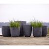 Capi Standing Planter Grey Polyethylene Medium Lightweight Planter