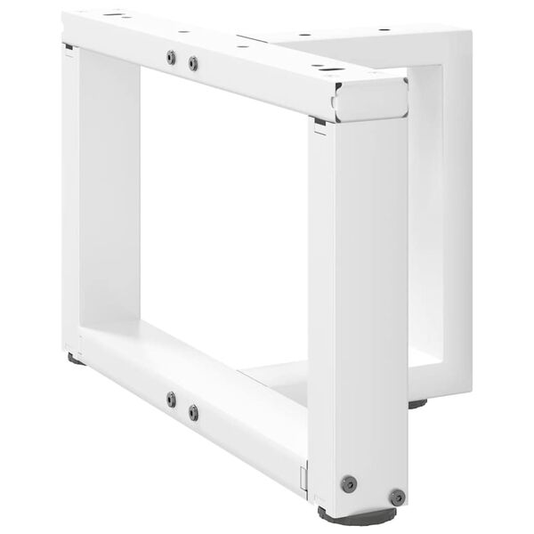 vidaXL Coffee Table Leg White Powder-coated steel Medium
