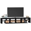 vidaXL TV Cabinet Black Engineered wood Large TV Cabinet Rectangular