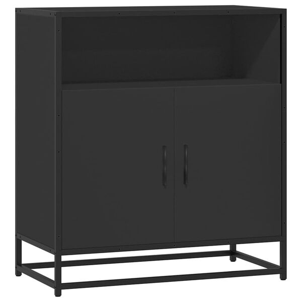 vidaXL Sideboard Black Engineered wood 26.8 x 13.8 x 29.9 in Sideboard