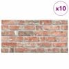 vidaXL 3D Wall Panels with Red Brick Design 10 pcs EPS