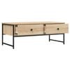 vidaXL Coffee Table Sonoma Oak Engineered Wood Standard Adjustable Feet