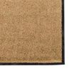 vidaXL Doormat Other Cream and Black 47.2" x 118.1" Polyamide and PVC