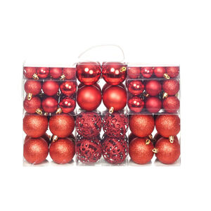 vidaXL Christmas Ball Set of 100 Red Plastic Set of 100 pieces