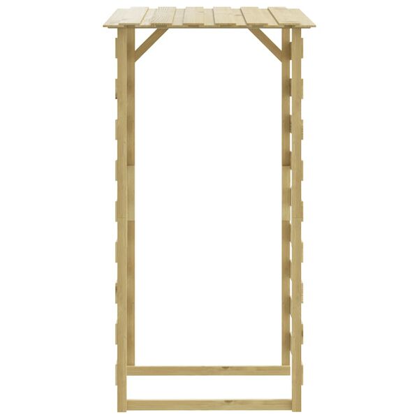 vidaXL Pergola Set of 4 Green Treated Pinewood, Firwood
