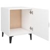 vidaXL Bedside Cabinet Set of 2 White Engineered wood