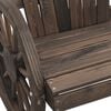 vidaXL Garden Adirondack Chair Set of 2 Burnt wood Solid Fir Wood Medium