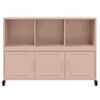 vidaXL Sideboard Pink Cold-rolled steel Medium Sideboard Rectangular
