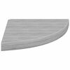 vidaXL Wall Corner Shelf Concrete gray Honeycomb MDF 13.8 in corner size