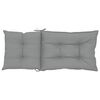 vidaXL Highback Chair Cushion Set of 6 Grey 100% Polyester