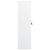 vidaXL Wardrobe White Steel Large Wardrobe Rectangular Modern